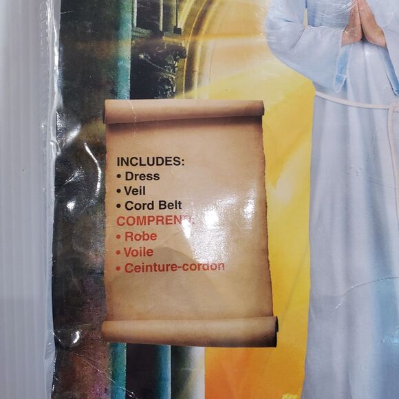 The Virgin Mary Biblical Times Halloween Costume Girls size Medium 8-10 New - Picture 2 of 4